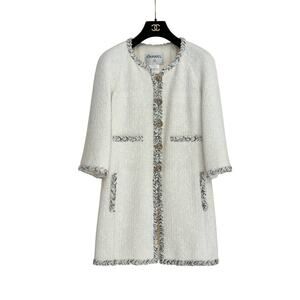 Chanel 2007 Tweed Jacket Coat - Size 36